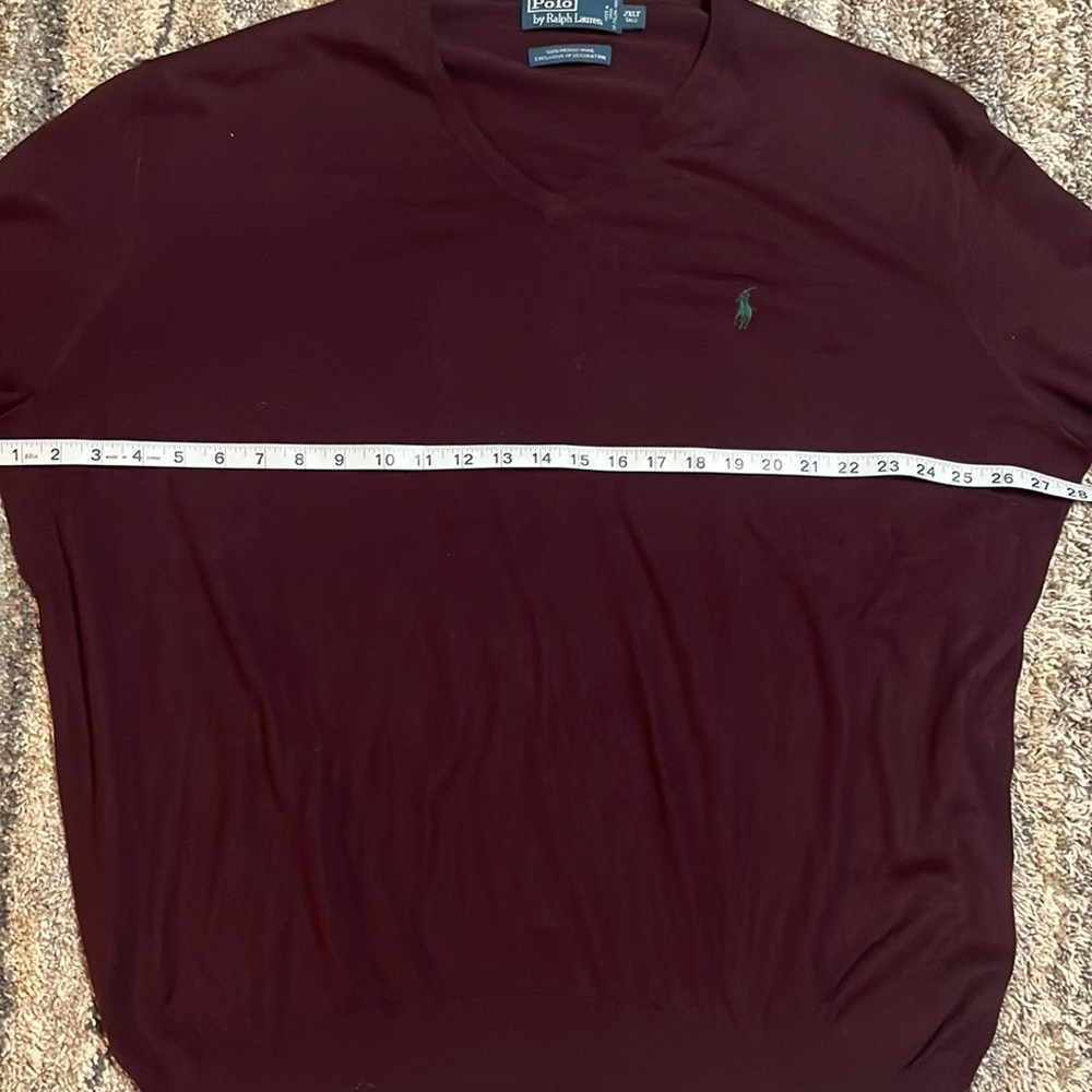 Polo by Ralph Lauren 100% Merino Wool V-Neck Sweater - Picture 3 of 5